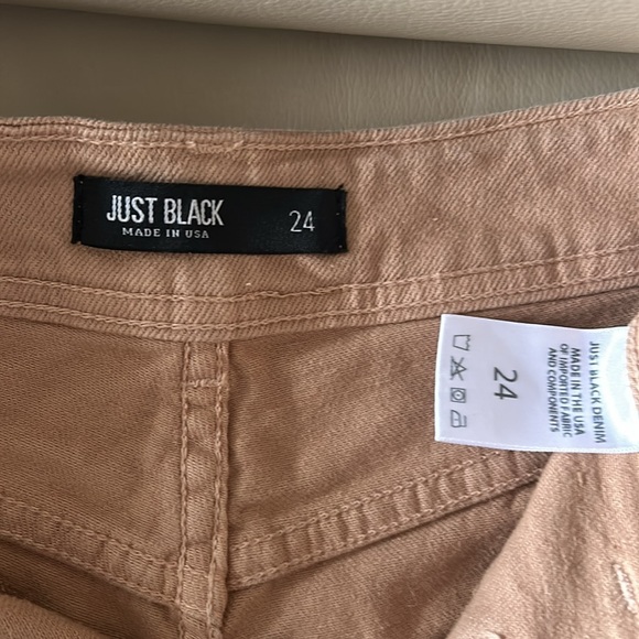 JUST BLACK NAUTICAL WIDE LEG DENIM IN CAMEL - Picture 5 of 7